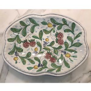 COTTURA ITALIAN HANDMADE PAINTED WALL PLATE